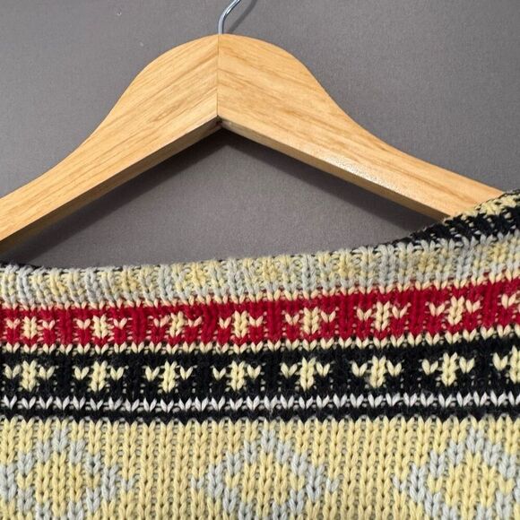 Vintage Edma Strickwaren Women’s Sweater Size Medium Colorful 80s Style Graphic - Picture 4 of 9